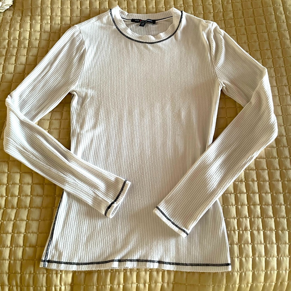 White Knit Top
